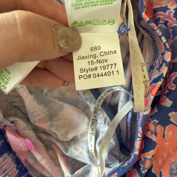 Lilly Pulitzer Tia Iris Blue Werk it Jumpsuit 33970 - Picture 12 of 13